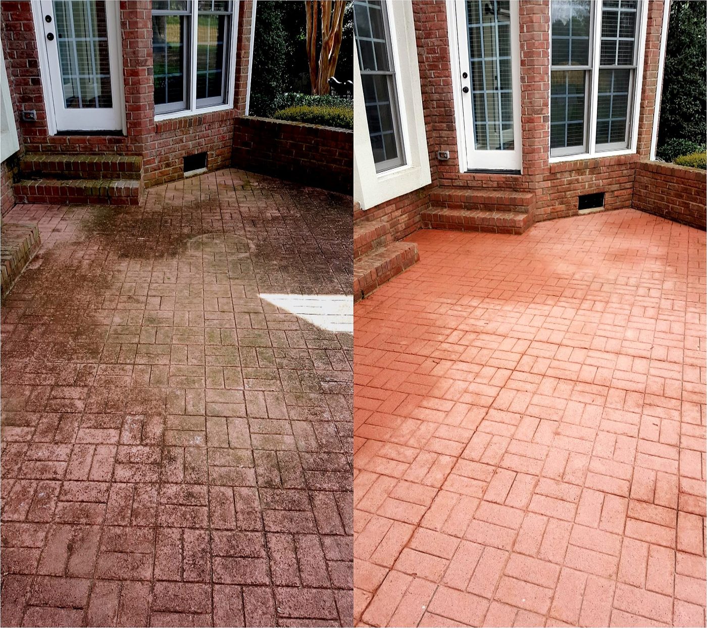 Pressure washing project